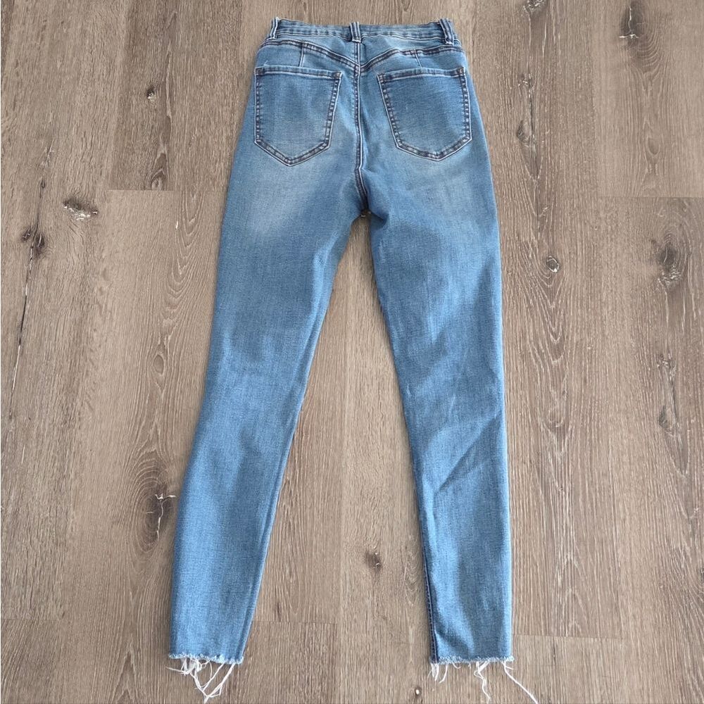 Skinny Fries Denim Distressed High Rise  Skinny Jeans Size 3 - Picture 4 of 8